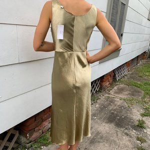 Metallic tank dress